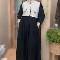 Gambar Uni Ara -  Midi Dress ( Monalisa ) Midi Premium || Midi Dress Wanita Kekinian - Caramel dari Unii.Qo undefined 4 Tokopedia