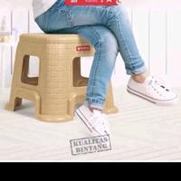 Gambar Kursi Plastik Satin / Bangku Stool Motif Rotan Lion Star High/Low dari TokoLilySemarang undefined 4 Tokopedia