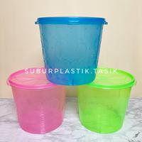 Gambar [5 Pcs] Toples 5 LITER Alexish Peyele & Elandra Rulia  Toples Makanan Kerupuk Serbaguna Plastik BPA Free Tutup Rapat Biru Hijau Pink - Alexish 5 Liter, 3 pcs dari Subur Plastik undefined 4 Tokopedia
