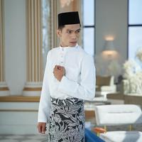 Gambar STELAN BAJU MELAYU  / TANPA SONGKET/ BAJU KOKO AKAD NIKAH PRIA TERLARIS / BAHAN BALOTELI PREMIUM - Putih Bw, S dari berguytoko undefined 4 Tokopedia