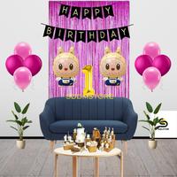 Gambar Paket Ulang Tahun Anak Tema Labubu dengan Balon Biru Silver Hitam Putih Merah - PAKET A, 1 dari Sddm_NEW undefined 1 Tokopedia