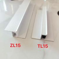 Gambar AMC ZL15 & TL15 Shadow Line / Tali Air Gypsum / Shadowline 3 Meter Kap Aluminium LED Strip Profile Linear Minimalis 3Meter 3M - Internal TL15, Putih dari amcindo undefined 2 Tokopedia