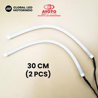 Gambar AYOTO Lampu Alis DRL 2 Mode Premium Welcome Light 30cm Motor Mobil - BIRU-KUNING dari GLOBAL LED MOTORINDO undefined 3 Tokopedia