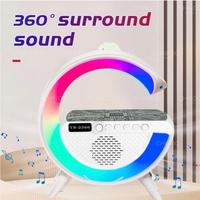 Gambar Speaker Bluetooth CID20 With Wireless Charger Smart Home 15W RGB Lights Speaker Lampu Tidur FM Radio Led - G-63 dari CHINDO DIGITAL undefined 4 Tokopedia