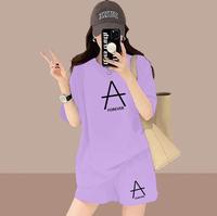 Gambar setelan wanita terbaru/pakaian wanita celana pendek/setelan lengan pendek remaja/ Atasan Motif Printing Baju Hitam Dewasa Nyaman Lembut Basic Kerah bulat - marun, M dari Lys Fashion2 undefined 5 Tokopedia