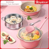 Gambar [Set Isi 3] Royalstar Panci Wajan MPASI Anak Proregina Cooking Set Panci Wajan Streamer Warna Baby Pastel Anti Lengket Gagang Nyaman Kitchenware - Putih, Panci + Steamer dari Royalstar Indonesia undefined 5 Tokopedia