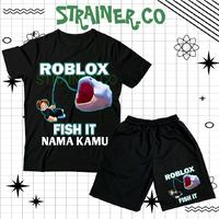 Gambar (BISA COD) Setelan Fashion Kaos Anak Baju Anak Celana Pendek Anak ROBLOX FISH IT Set Kaos Dan Celana Boardshort Anak ROBLOX FISHCH unisex 2025 VIRAL Usia 3-12 Tahun PREMIUM Distro - Lilac, L 5-6 Tahun dari Strainer undefined 1 Tokopedia