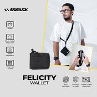 Gambar Dompet Gantung Leher Kartu Hitam Sidekick Project FELICITY Pria dengan 2 Cash Organizer dan 9 Pocket Kartu dari Sidekick Project undefined 1 Tokopedia