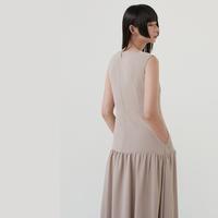 Gambar InKano Spire Plum - Dress wanita sleeveless dengan details rok balon - Beige, XS dari in.kano undefined 2 Tokopedia