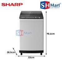 Gambar MESIN CUCI 1 TABUNG SHARP 10 KG ES-M1000TGG MEGAMOUTH 1.4 GARANSI RESMI dari SHMART ELECTRONIC undefined 2 Tokopedia