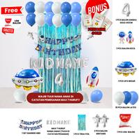 Gambar ((FREE MINI GOLD & POMPA BALON)) ATRONOT/ROKET/GALAXY SET DEKOR ULANG TAHUN ANAK/ DEKORASI ULTAH ANAK - SIMPLE, 1 dari aldekorasi undefined 5 Tokopedia