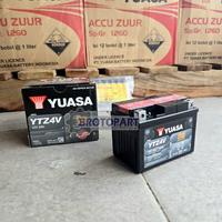 Gambar Aki Motor Suzuki Lets, Arashi, Hayate, Shogun 125 Yuasa YTZ4V Aki MF dari Brotopart undefined 3 Tokopedia