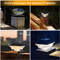 Gambar 4PCS Lampu Pilar LED Tenaga Surya Lampu Tiang Luar Ruangan Lampu Pagar Tahan Air Untuk Dekorasi Rumah Pedesaan Luar Ruangan Lampu Jalan - 4PCS dari Benih. undefined 3 Tokopedia