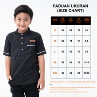 Gambar Baju Koko Anak Laki-Laki Hitam Premium || Atasan Kurta Muslim Pendek Umur 3-12 Tahun Original KawiKa pakaian muslim anak laki-laki - Hitam, S (3-4th) dari KAWIKA undefined 4 Tokopedia