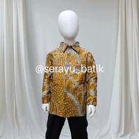 Gambar BAJU BATIK COUPLE AYAH DAN ANAK KATUN SOLO PREMIUM BATIK SERAGAM BATIK COUPLE Seragam Baju Dewasa Panjang Motif Elegan Seragam Keluarga - Gold, S dari Serayu Batik undefined 3 Tokopedia