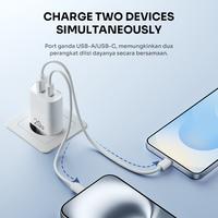 Gambar ROBOT RT-L7 Charger  Handphone Iphone & Android Fast Charging 20W PD3.0 Dual Port USB-A & USB-C Perlindungan Cerdas Original - Bergaransi Resmi 1 Tahun - Bisa COD - RT-L7 dari RobotSmartPower undefined 4 Tokopedia