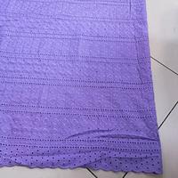 Gambar kain katun bordir full motif bolong-bolong dari sumber tekstil undefined 3 Tokopedia