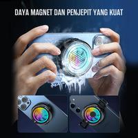 Gambar [BUNDLING] GAMEN GMR09 Fan Cooler Hp Gaming Magnetic RGB Dengan Klip Penjepit Dan Heatsink Magnetic For Iphone / Android Original + ROBOT TWS Earphone Bluetooth 5.3 Headset Wireless Mini Earbuds 36 PlayTime IPX4 Waterproof T60 Original - Garansi 1 Tahun - GMR09 + T60 Black + Case Black dari Gamen Indonesia undefined 5 Tokopedia