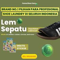 Gambar Fama-Lem Sepatu Kuat-SET BONUS kuas+amplas-shoe glue-Fama Shoe cleaner-Fama Shoes Cleaner dari FAMA SHOE CARE undefined 5 Tokopedia