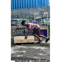 Gambar PROMO!!! Booth Portable / Booth Koper / Booth Koper Portable / Meja Lipat / Gerobak Lipat - Natural+putih polos, 60 x 30 x 180 dari JAGARA MARKET undefined 3 Tokopedia