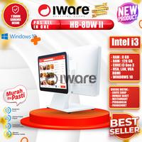 Gambar Iware Mesin Kasir PC POS All In One HB-8DWII 8/128GB Dual Monitor Touchscreen 15,6" Second 11,6" Core i3 USB LAN VGA HDMI dari Iware.id undefined 3 Tokopedia