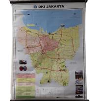 Gambar Peta DKI JAKARTA Ukuran 98,5 cm x 74 cm atlas - Perlengkapan Kantor dari Officemart undefined 1 Tokopedia