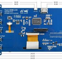 Gambar LCD WAVESHARE 7" 7 inch HDMI TFT LCD Resitive Touchscreen Raspberry dari Arduino Store undefined 5 Tokopedia