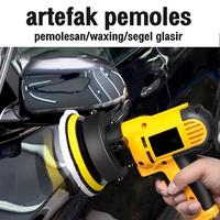 Gambar REAIM Wool Polisher 400-650W 5 Inch Disc | Mesin Poles Mobil/Motor Profesional  Kecepatan 3000 RPM & Adjustable Speed | Material Anti Karat + Anti Slip Handle (Cocok Detailing Cat/Bodi/Kaca/Chrome) - 400W model dasar dari REAIM JAWA undefined 2 Tokopedia