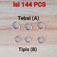 Gambar Ring O Terbuka Pengait jump Ring gantungan kunci isi 144 pcs Ring Sambung Pengunci souvenir dan aksesoris hewan - 1gros RP A dari toko online jakarta123 undefined 1 Tokopedia
