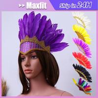 Gambar Hiasan Kepala Bulu Indian Dayak Mahkota Bulu Warna Accecoris Karnaval Adat Papua Bando Karnaval Anak Dewasa Topi Bulu dari sugiarto58 undefined 1 Tokopedia