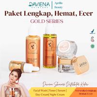 Gambar GOLD SERIES DAVIENA SKINCARE | KIT PERAWATAN KULIT Mencerahkan Wajah - PAKET LENGKAP GOLD dari DAVIENA SKINCARE ORI PUSAT undefined 3 Tokopedia
