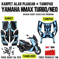 Gambar BUNDLING AKSESORIS MOTOR YAMAHA NMAX TURBO/TECHMAX/NEO/NEO S KARPET & TANKPAD BAHAN KARET PREMIUM - MERAH, FULLSET NMAX TURBO dari Tridis Store undefined 1 Tokopedia