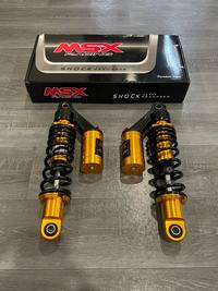 Gambar SHOCKBREAKER BELAKANG TABUNG ATAS MSX 09 UK 280MM 320MM 340MM JUPITER Z FIZR VEGA ZR REVO SUPRA RX KING DLL - RED GOLD MSX 09, UK320MM dari ANEKA VARIASI MOTOR undefined 5 Tokopedia