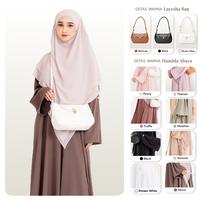 Gambar Hody x Sheikalova - Paket Bundles Baju Gamis Wanita Abaya Syar'i Terbaru Dress Muslimah dan Tas Selempang Wanita Sling Bag - ABAYA HAMIDA x LAYESHA BAG - TEAROSE, BLACK , ABAYA S dari Hody Bag_NEW undefined 3 Tokopedia