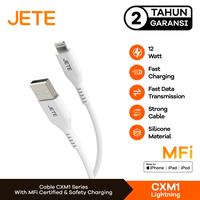 Gambar Kabel CXM1 A TO IPHONE nama baru Kabel Data JETE CXM1 Kabel MFI Fast Charging USB To Lightning Cable 12W For iPhone 15 14 13 12 11 XR XS Plus Pro Max iPad dari JETE Authorized Bandung undefined 1 Tokopedia