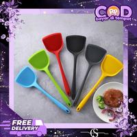 Gambar Spatula Silicone Tahan Panas Pembalik Makanan Panas Tidak Meleleh / Spatula Oseng Daging Sayur - PINK 33x9.5cm dari GIRURUSTORE undefined 1 Tokopedia