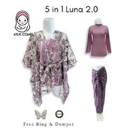 Gambar Paket 5in1 Oneset Brukat Tile Garden LUNA 2.0 Baju Kondangan Wanita Kekinian Kebaya Modern Rok Lilit Batik Jumputan Wisuda Acara Pesta Dan Acara Keagamaan kelulusan Setelan Mewah Lamaran graduation Panjang - Burgundy, Outer + Inner Saja dari Toko Ayuk Comel undefined 5 Tokopedia