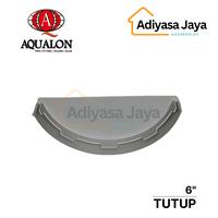 Gambar Tutup Talang Bulat 6 (Aqualon) / Setengah Lingkar / Dop - Abu-abu dari Adiyasa Jaya undefined 1 Tokopedia