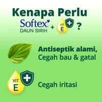 Gambar SOFTEX 23cm isi 8 pads DAUN SIRIH WING / NONWING pembalut PANTYLINER wanita - WING ISI 8 dari VINNO FASHIONTOK undefined 5 Tokopedia