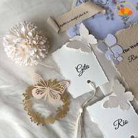 Gambar Wedding calligraphy keepsake photoshoot properties - Maroon dari Blooming Your Days undefined 5 Tokopedia