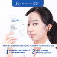 Gambar [10 PCS] Madame Gie Necessity Sheet Mask - Masker Perawatan Wajah - 10 Pcs - Glutaniacin BRIGHT+ dari Madame Gie Cosmetics undefined 5 Tokopedia