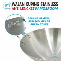 Gambar Calypso Wajan Kuali 80 cm Penggorengan Stainless Steel 80cm Jumbo - 75 CM dari pamosroom undefined 5 Tokopedia