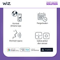 Gambar WiZ Lampu Kamar Smart WiFi LED Strip Neon 10M RGBIC Type-C dari Smart Lighting Solution undefined 4 Tokopedia