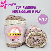 Gambar Benang Rajut Cup Rainbow Multicolor/ Milk Cotton Yarn  5ply Rainbow/ Katun Akrilik Sembur [100gr] - 517 dari Pabrik Tekstil undefined 5 Tokopedia
