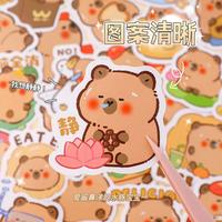 Gambar Stiker Capybara Pack Stiker Kapibara 1pack isi 30lbr MOMO043 - Eat Capybara dari Glowdess undefined 2 Tokopedia