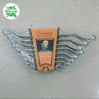 Gambar KUNCI RING SET 8 PCS 6-22 MM CHROME SANJOSE - KUNCI RINGSET SANJOSE dari MjTeknikTools undefined 1 Tokopedia