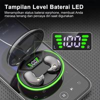 Gambar KY X66 Earphone Tidur Suara Stereo Level HiFi, Tahan Air iPX5, Desain Transparan,  Mikrofon Internal, ENC Noise Reduction Layar Digital Cerdas Kontrol Sentuh untuk iPhone dan Android - Dril dari KY FAST INDONESIA undefined 4 Tokopedia
