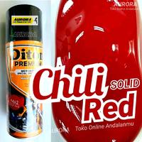 Gambar Cat Merah Mengkilap Polos Solid Diton Premium Chili Red 9462 dari AURORA undefined 1 Tokopedia