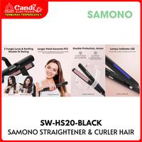 Gambar SAMONO Catokan Alat Pelurus & Keriting Rambut Straightener & Curler Hair SW-HS20-BLACK dari CANDI ELEKTRONIK undefined 4 Tokopedia