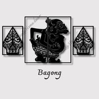 Gambar Kreasi Kayu 3D WAYANG antasena srikandhi bima rama bagong Hadiah Dinding Hiasan - Hitam, Semar dari FAZIA HOME DECOR undefined 5 Tokopedia